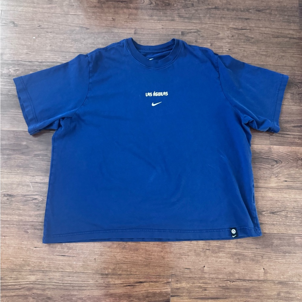 Las Aguilas Nike Navy Tee with Club Logo